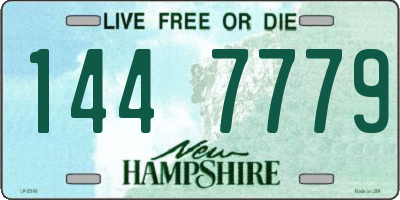 NH license plate 1447779