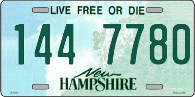 NH license plate 1447780