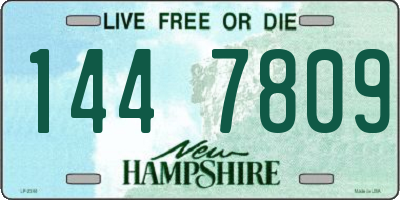 NH license plate 1447809
