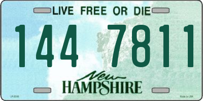 NH license plate 1447811