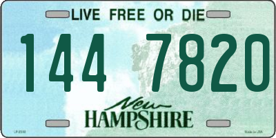 NH license plate 1447820