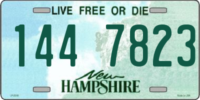 NH license plate 1447823