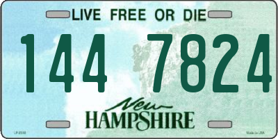 NH license plate 1447824