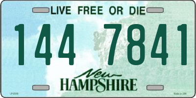 NH license plate 1447841