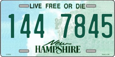 NH license plate 1447845