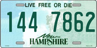 NH license plate 1447862