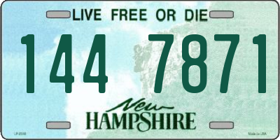 NH license plate 1447871