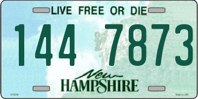 NH license plate 1447873