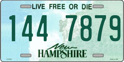 NH license plate 1447879