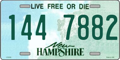 NH license plate 1447882