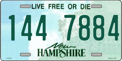 NH license plate 1447884