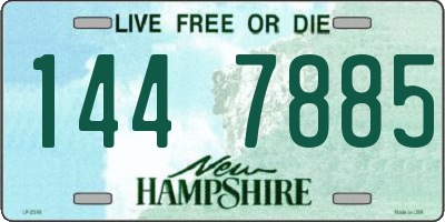 NH license plate 1447885