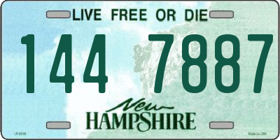 NH license plate 1447887