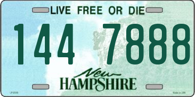NH license plate 1447888