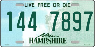 NH license plate 1447897