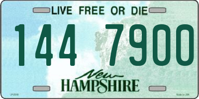 NH license plate 1447900