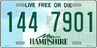 NH license plate 1447901