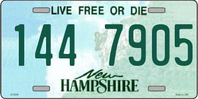 NH license plate 1447905