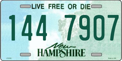 NH license plate 1447907