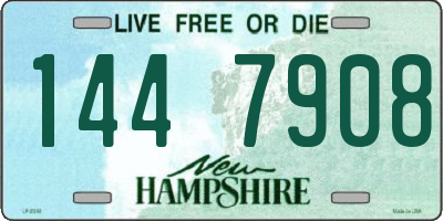 NH license plate 1447908