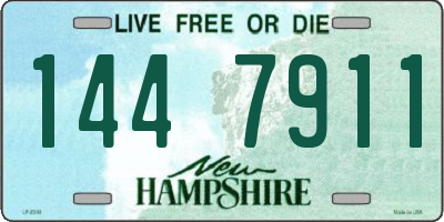 NH license plate 1447911