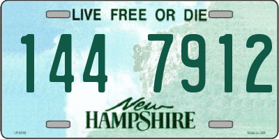 NH license plate 1447912