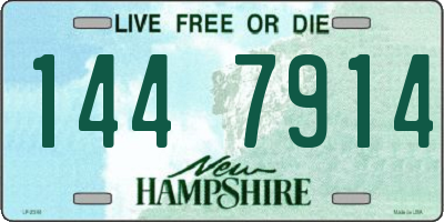 NH license plate 1447914