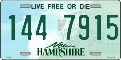 NH license plate 1447915