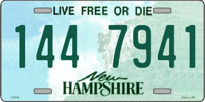 NH license plate 1447941