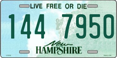 NH license plate 1447950