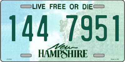 NH license plate 1447951