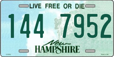 NH license plate 1447952