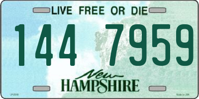 NH license plate 1447959