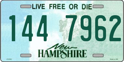 NH license plate 1447962