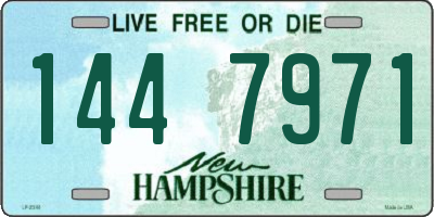 NH license plate 1447971