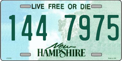 NH license plate 1447975