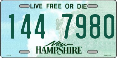 NH license plate 1447980