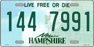 NH license plate 1447991
