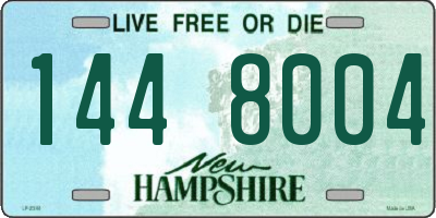 NH license plate 1448004