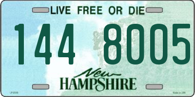 NH license plate 1448005