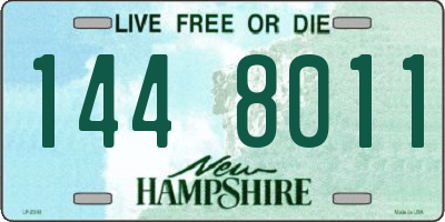 NH license plate 1448011