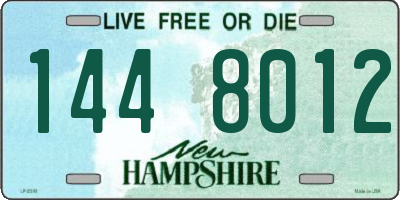 NH license plate 1448012