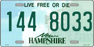 NH license plate 1448033