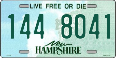 NH license plate 1448041