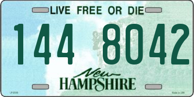 NH license plate 1448042