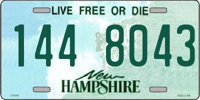 NH license plate 1448043