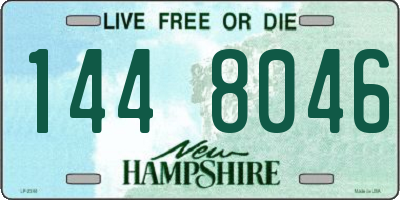 NH license plate 1448046