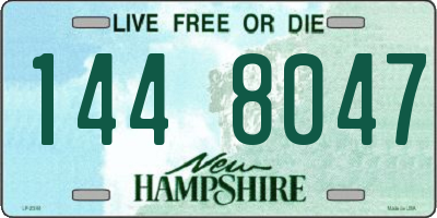 NH license plate 1448047