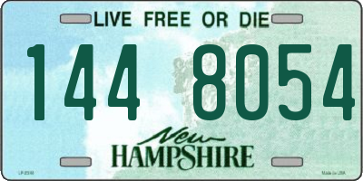 NH license plate 1448054