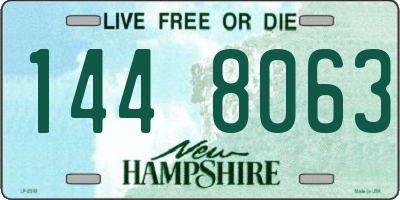 NH license plate 1448063